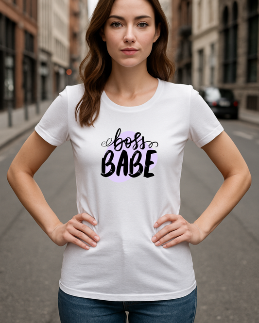 Boss Babe Classic white Tee