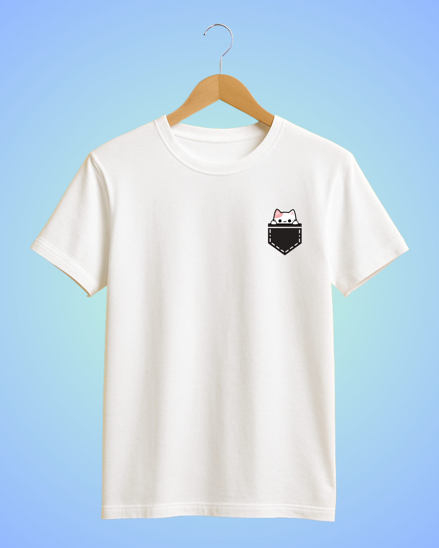 Peeking Kitten Pocket Tee