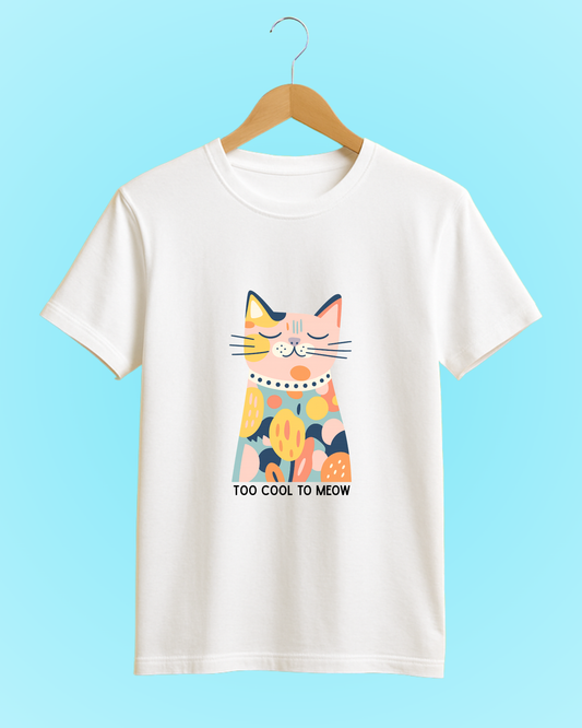Too Cool to Meow Tee