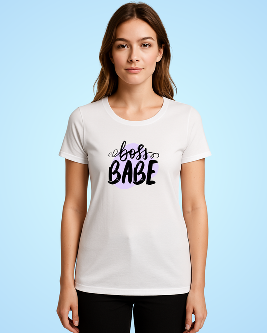 Boss Babe Classic white Tee