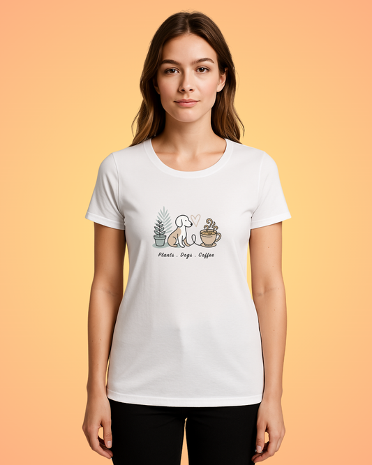 Plants, Pups & Perks T-Shirt