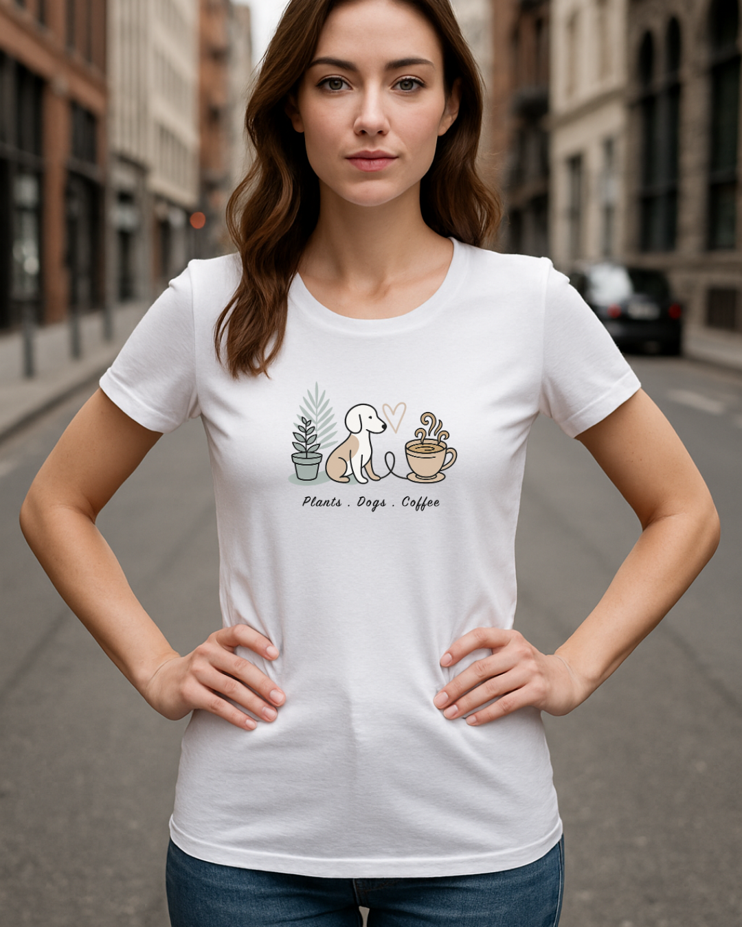 Plants, Pups & Perks T-Shirt